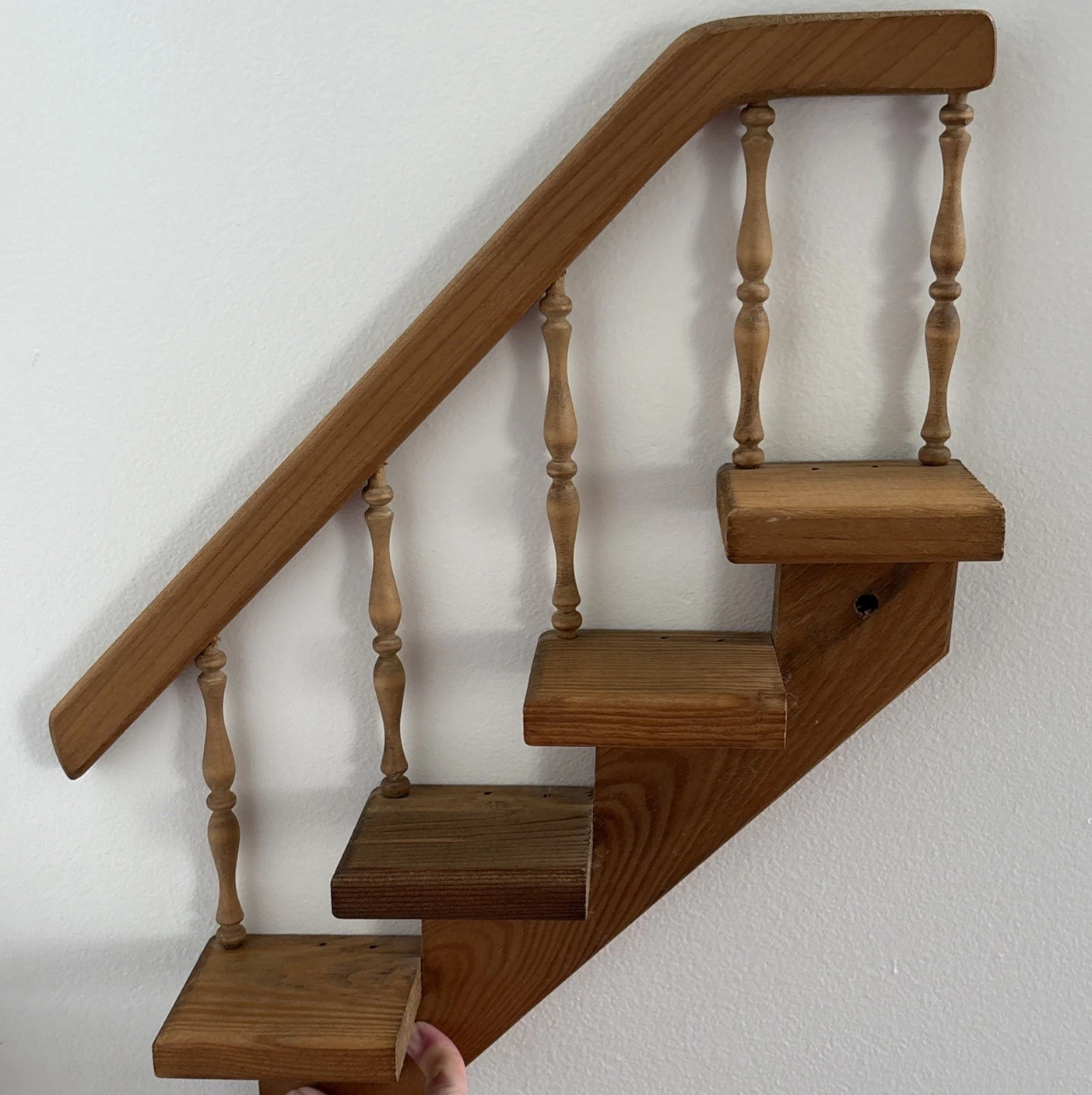 Solid Wood Spindle Stair Trinket Shelf Cottage Rustic Vintage Farmhouse
Opens in a new window or tab
