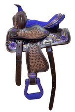 Horse Saddle Western Leather Barrel Racing Racer Handmade Equestrian Trail Tack