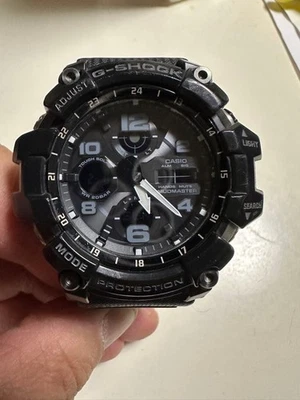 CASIO G-SHOCK GWG-100 Mudmaster Men's Watch Black Color Tested | eBay