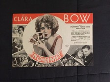 Clara Bow No Limit 1931, Call Her Savage 1932 vintage heralds