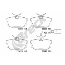 Satz Bremsbeläge Bremsklötze hinten für Ford Galaxy 1 WGR MK | 24574407