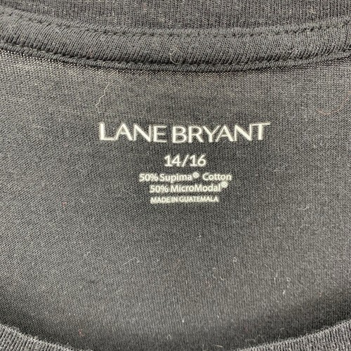 Lane Bryant Plus 14/16 14 16 # Plus Is Equal Black Graphic Tee T-Shirt Women’s - Picture 3 of 7