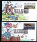 CIVIL WAR BULL RUN/SUMTER #4522-23 US FDC 2011 MELISSA FOX HAND PAINTED #6/6