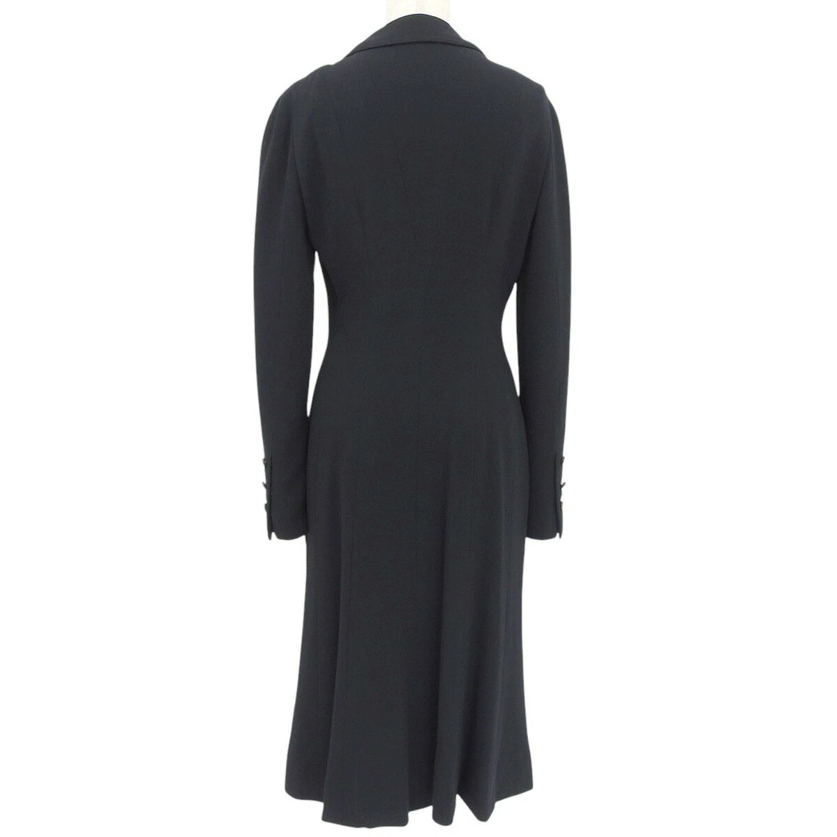 Cappotto doppiopetto Chanel Coco vintage P08239V04917 nero accessori r5_07 Vd