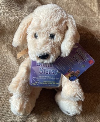 SELTEN Shining Stars WELPE HUND Labor Plüsch Beanie weich Russ Berrie & Co Teddybär