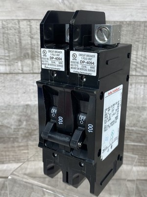 Carling DP-4094 Special Purpose Double Pole Circuit Breaker, 100 Amp