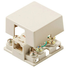 Telephone 8C RJ31X Surface Jack Ivory