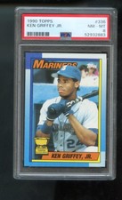 1990 Topps #336 Ken Griffey Jr. All-Star Rookie PSA 6 Graded Baseball Card MLB. rookie card picture