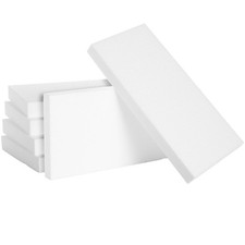 Juvale Craft Foam Blocks 6-Pack 12x6x1 in White Flat Foam for Flowers
