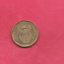 SOUTH AFRICA KM443 2008 50 CENTS BU GEM UNCIRCULATED NICE RECENT COIN