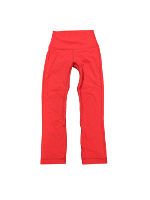 Lululemon Align Size 2 High-Rise Pant 20'' Color Buster Red Elle Lined Double 