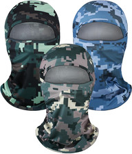 3 Pack Camo Balaclava Face Mask Full Ski Mask Men Women UV Windproof Cycling