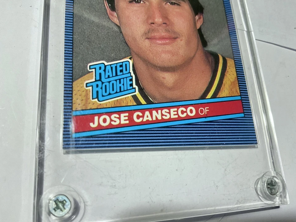 1986 年 Donruss 评级新秀 Jose Canseco #39 新秀 RC 状况完好 螺钉架 — 第 4/4 张图片