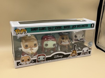 Funko Pop Nightmare Before Christmas 4er Pack Jack Skellington Sandy Claws Sally 