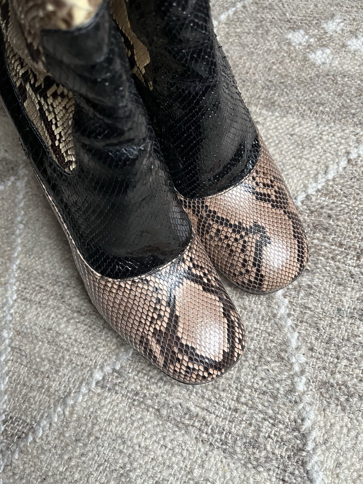 Prada FW11 Runway Python Boots 39 - image 3