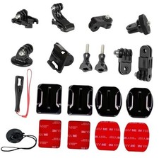 Universal Action Camera Accessory Kit for GoPro Hero 12 11 10 9 8 7 6 5 Black