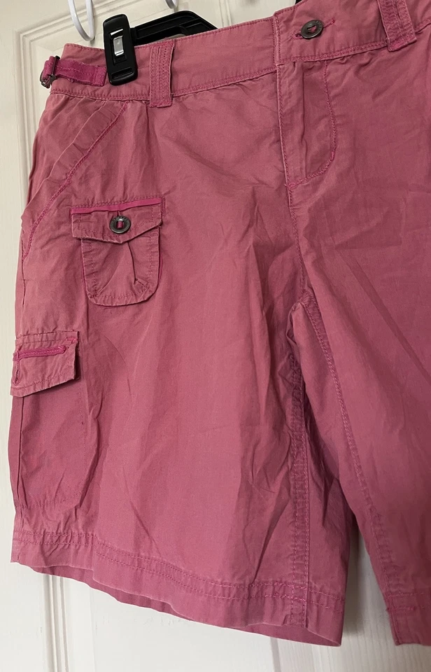 Da Nang Cargo Bermuda Shorts Surplus Indo Chine Military Pink Women’s M Y2K - Image 3 of 4