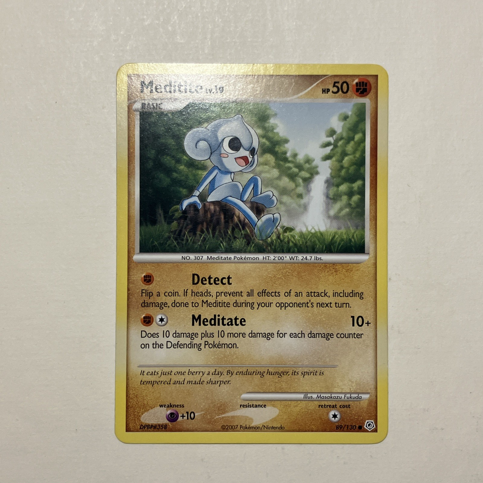 2007 Pokemon TCG - Diamond & Pearl - Meditite Regular 89/130