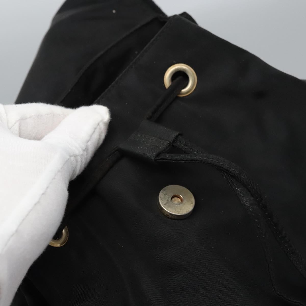 Prada Flap Drawstring Tessuto Black Nylon Backpack — image 13