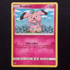Snubbull 137/214 Common Lost Thunder Pokemon Moderately Played