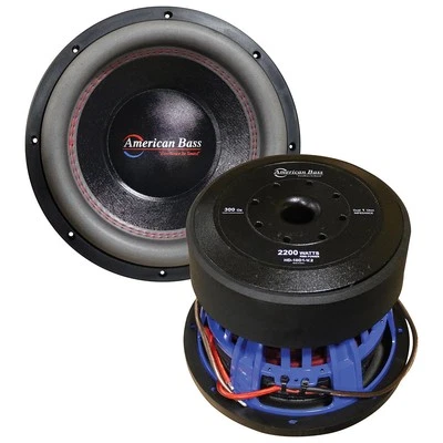 American Bass HD 10" 1 Ohm 8000 Max Watts Car Subwoofer