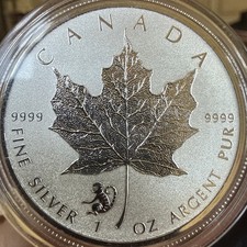 2016 SILVER CANADA $5 MONKEY PRIVY MAPLE LEAF 1 OZ COIN