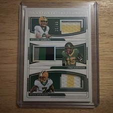 2025 NATIONAL TREASURES DILLON GABRIEL/TEZ JOHNSON/EVAN STEWART 3X-JERSEY RC /49