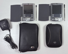 PalmOne Tungsten E2 Palm Pilot PDA with Stylus Case Charger Tested LOT OF 2 Read
