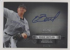 2012 Bowman Sterling Prospect Black Refractor 4/25 Eddie Butler Auto 9gj