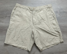 Gap Classic Linen Cotton Blend Khaki Shorts Size 34 Men outdoor golf summer