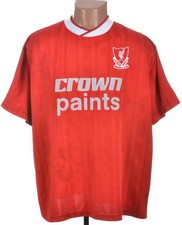 LIVERPOOL 1987/1988 HOME FOOTBALL SHIRT SIZE XXL ADULT REISSUE