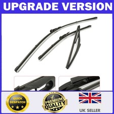 Front&Rear Windscreen Wiper Blades Set Fit for Vauxhall Corsa D 2006-2014 3PCS
