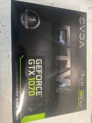 EVGA GeForce GTX 1070 FTW GAMING ACX 3.0 8GB GDDR5 RGB LED 10CM FAN 10 Power