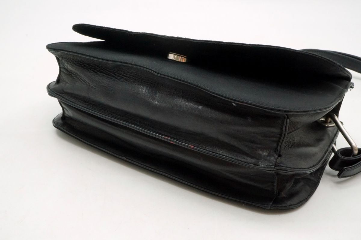 PRADA Mini Shoulder Bag Triangular Logo Plate Tes… - image 4