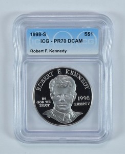 1998-S Robert F Kennedy Commemorative Silver Dollar PR70 DCAM ICG *3073