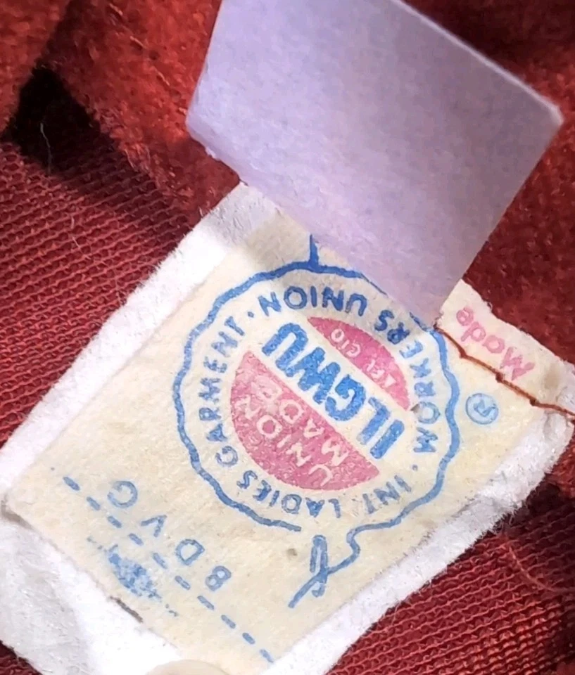 Maxi Vestido Vintage Union Made Años 70 Naranja Oxidado Con Chaqueta Bolero Talla 9 Foto 3 de 4