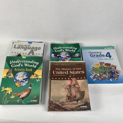 Abeka 4th Grade Science Health History Language Student & Teacher Set Fourth Ed