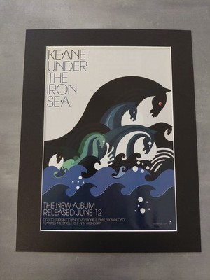 keane under the iron sea Original Album Advert Mounted