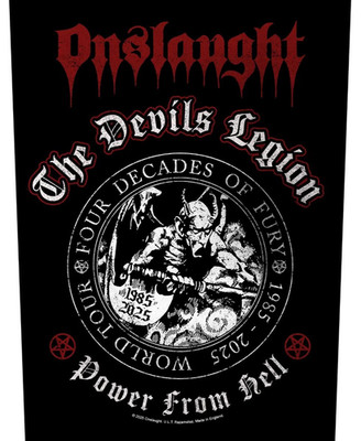 ONSLAUGHT RÜCKENAUFNÄHER BACKPATCH # 2 POWER FROM HELL 36x29cm PATCH FLICKEN