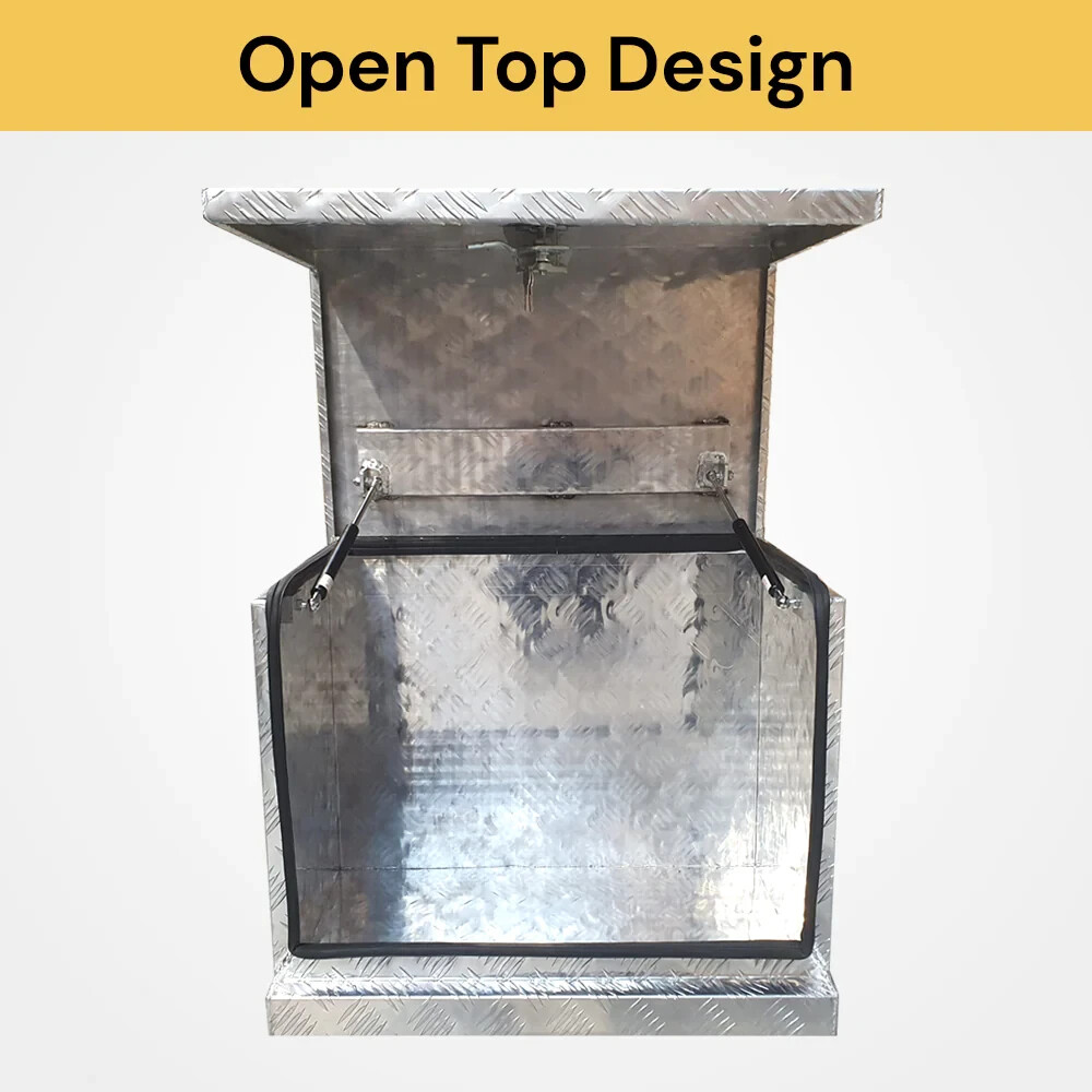 Aluminium Tool Box Trailer Draw Bar UTE Truck Heavy Duty Tool Storage w Lock AUS eBay