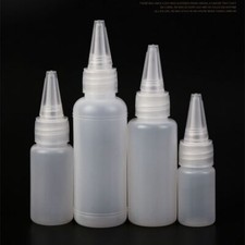 20 Pcs 30ml 50ml Plastic Empty Glue Bottles With Screw-On Lids Squeeze Bottle