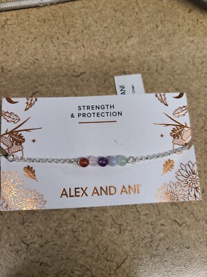 Alex And Ani Embrace Your Power 925 Bracelet Multi-Stone