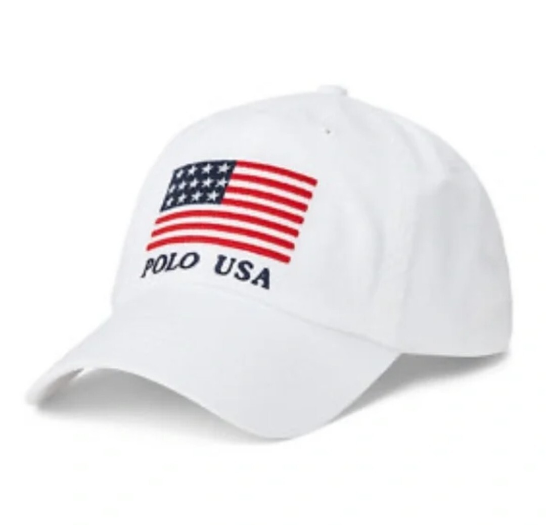 PONY Cappello uomo Polo Ralph Lauren classico berretto bandiera Usa prezzo al pubblico consigliato $59 50