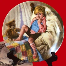 Mother Goose Nursery Rhyme Collectors Plate Diddle Diddle Dumpling Ltd. Edition