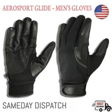 Men Leather Motorcycle Hunting Riding Driving Touch Screen Full Finger Gloves US