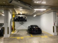 Parking Lift Car Stacker Space Saving Single Post Solution 7000 Lbs