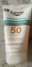 Eucerin Sensitive Mineral Lightweight Sunscreen Lotion SPF 50 4 fl oz Exp 04/24