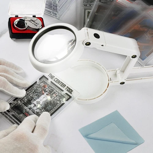 Sports Trading card PSA/BGS grading Kit centering tool with 30x magnifying glass - Picture 2 of 8