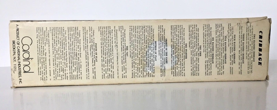 Vintage Cardinal Wood Cribbage 2 Player Board with 6 Pegs and Box  Awesome Board - Image 3 of 4