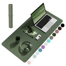 Non-Slip Desk PadMouse PadWaterproof PVC Leather Desk Table ProtectorUltra Th...